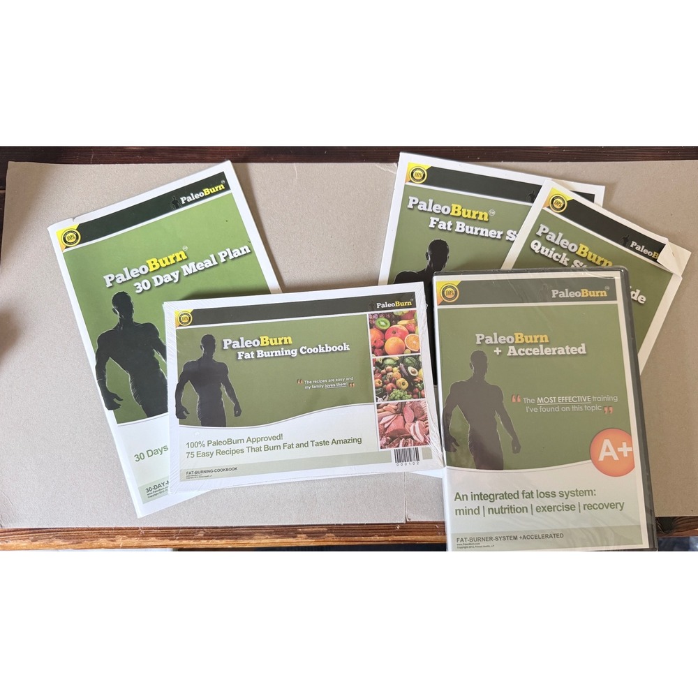 PaleoBurn Fat Loss System 30 Day Meal Plan Cookbook Accelerated Training Set